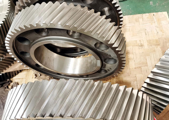 AISI 4140 Forging Steel Helical Transmission Gears 9 Module For Industrial Gearbox