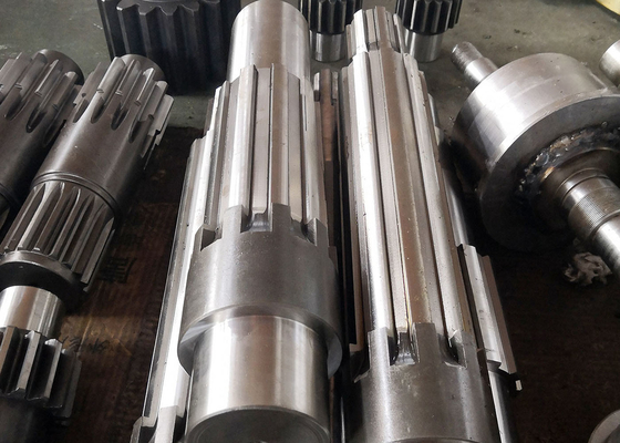 Rectangular Spline Gear Shaft Alloy Steel 20CrMnTi Gear Drive Shaft