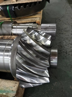 Right Hand Pinion Spiral Bevel Gear Drive Shaft With External Spline