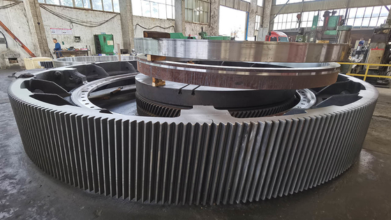 Assembled Large Ring Gear Wheel Four Segments 260HB 450mm For Mining Industry