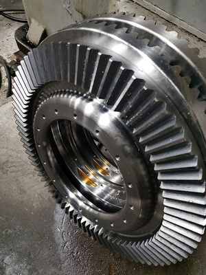 SAE 4340 Straight Bevel Gears 12.5 Module Gear Shaping Miter Bevel Gear