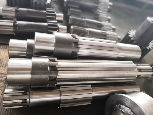 Rectangular Spline Gear Shaft Alloy Steel 20CrMnTi Gear Drive Shaft