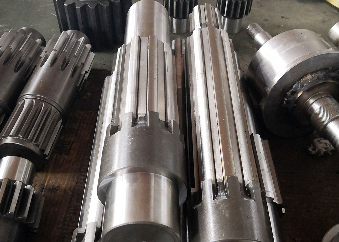 Rectangular Spline Gear Shaft Alloy Steel 20CrMnTi Gear Drive Shaft