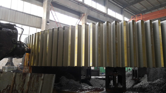 Bánh răng và thanh răng có trục nghiền bi tùy chỉnh 6800mm Đường kính đầu tip