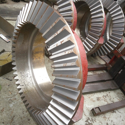 Bánh răng côn thẳng tùy chỉnh Bánh răng hình nón 90 độ cho thiết bị khai thác