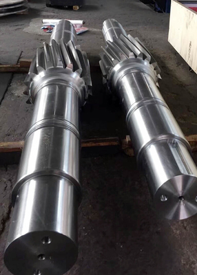 Mài bánh răng Trục thanh răng xoắn 17CrNiMo6 Trục đầu ra hộp số thép