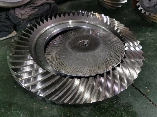 Bánh răng truyền động 17CrNiMo6 Bộ bánh răng côn thép Bánh răng xoắn ốc mài răng