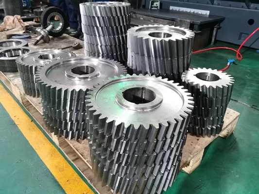 10 Mô-đun 1045 Vòng bánh xe xoắn ốc đơn thép để xoay bánh xe với hồ sơ bánh xe hình trụ
