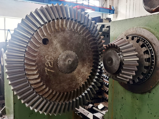 Định hình bánh răng Bộ bánh răng côn thẳng của máy nghiền hình nón cho thiết bị khai thác
